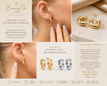 Classic Chunky Huggie Hoop Earrings